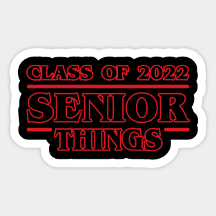 Class of 2022 Senior Things Sticker